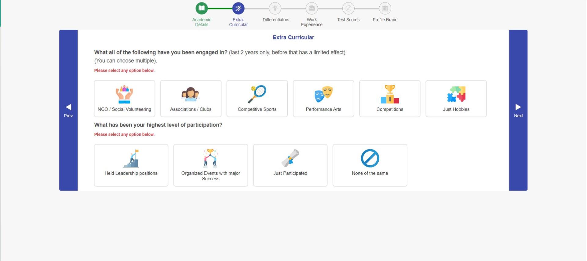 msba profile evaluation