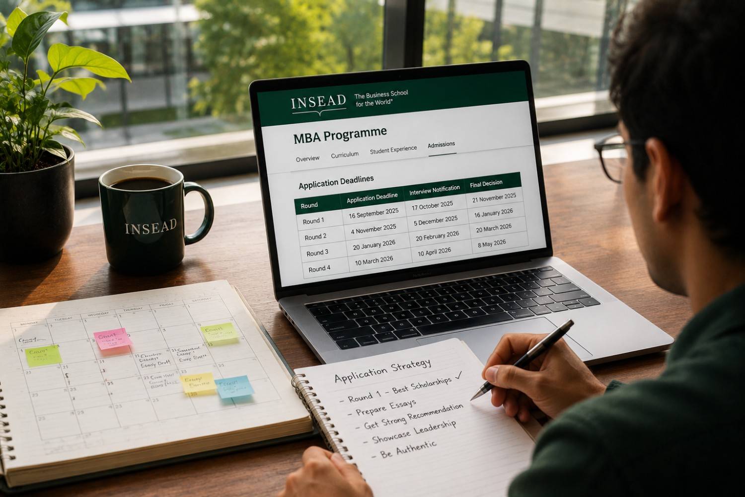 Indian applicants plan before the INSEAD MBA deadline