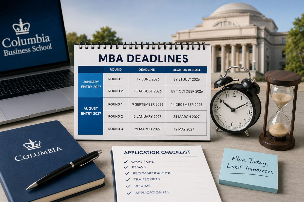 Columbia MBA Deadlines 2027